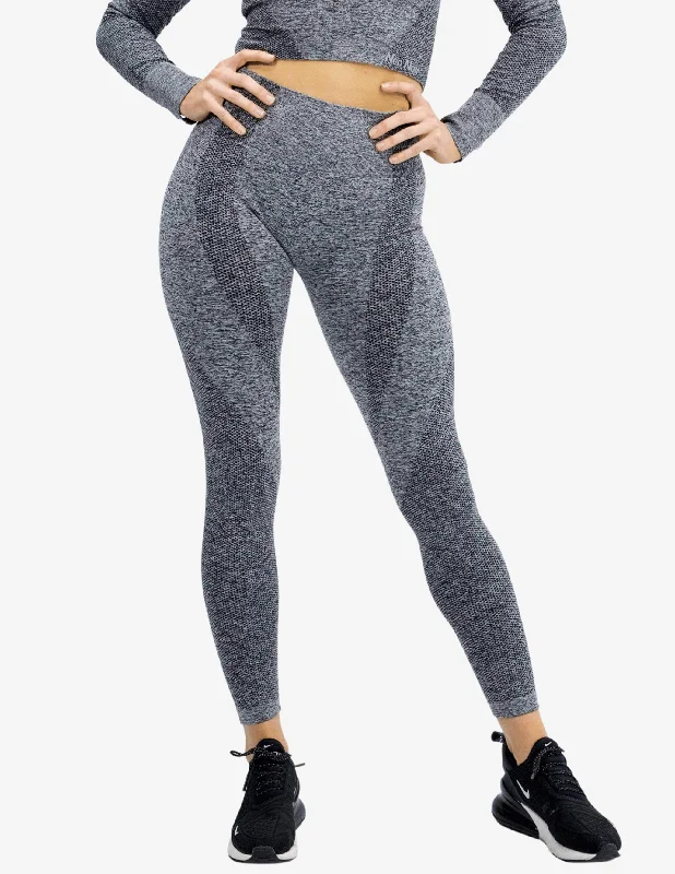 Seamless Luxury Leggings Grey Stylish Ankle-Length Leggings