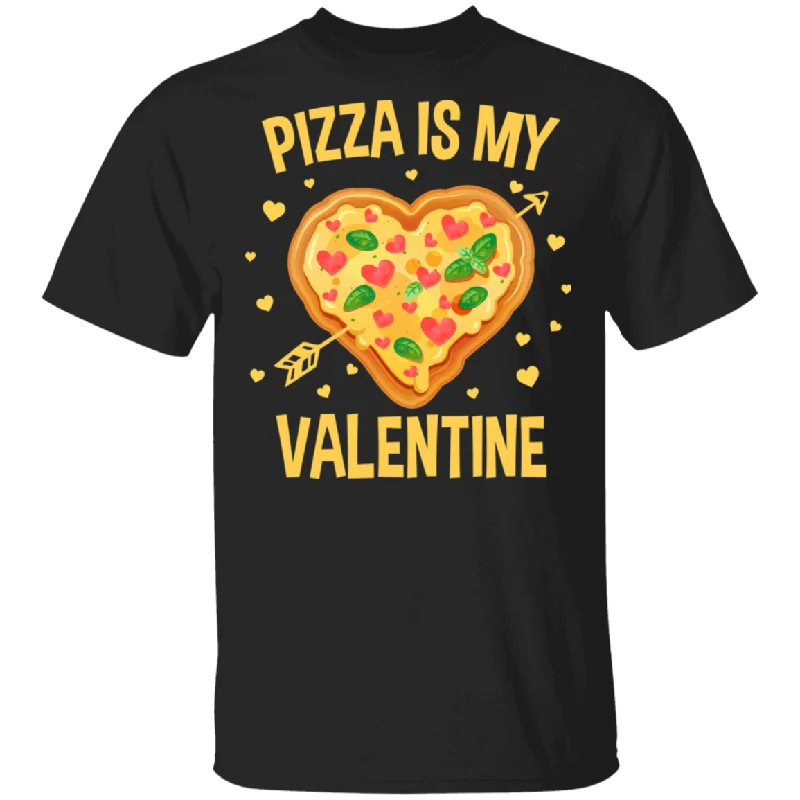 Pizza Is My Valentine Pizza Lover Pizza Couple Valentine Gifts T-Shirt Silk Blend Satin Velvet