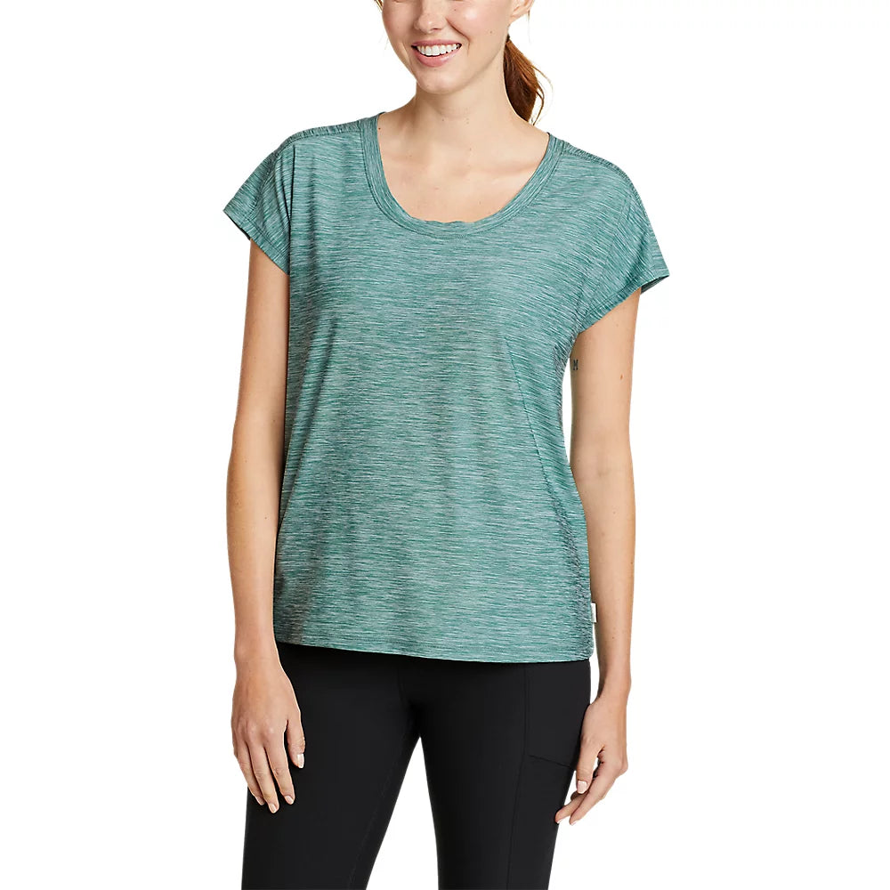 Women's Compass Essentials Short-Sleeve T-Shirt Houndstooth Herringbone Solid