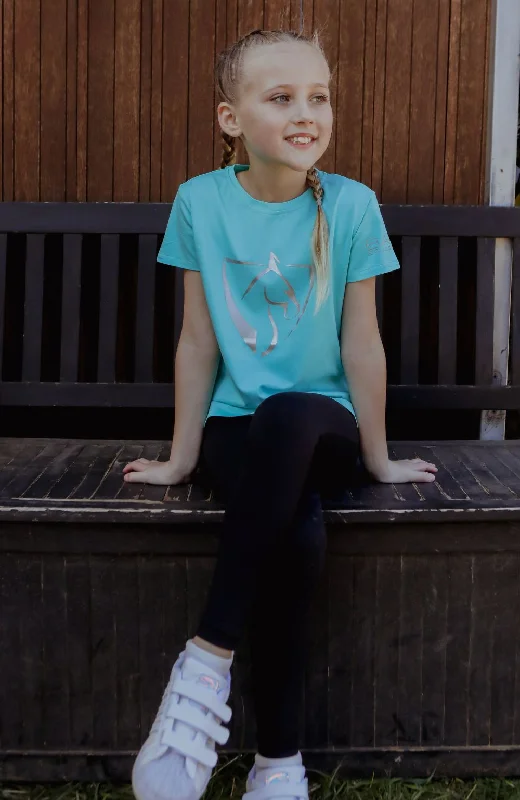 BARE Babes T-Shirt - Twilight Teal Knit Fabric Woven Fabric Fleece Fabric