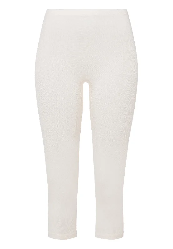 Woolen Silk W Wool and Silk Cropped Leggings | Cygne 71419-795 Fashionable Plus-Size Activewear