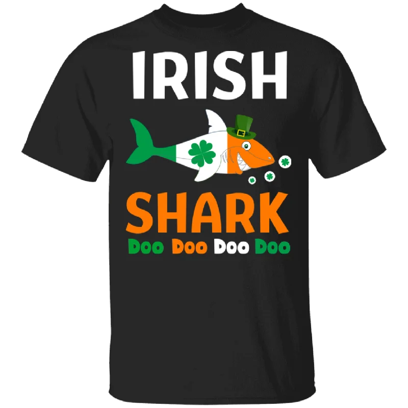 Irish Shark Doo Doo Doo St Patricks Day T-Shirt Rayon Fabric Velvet Fabric Corduroy Fabric