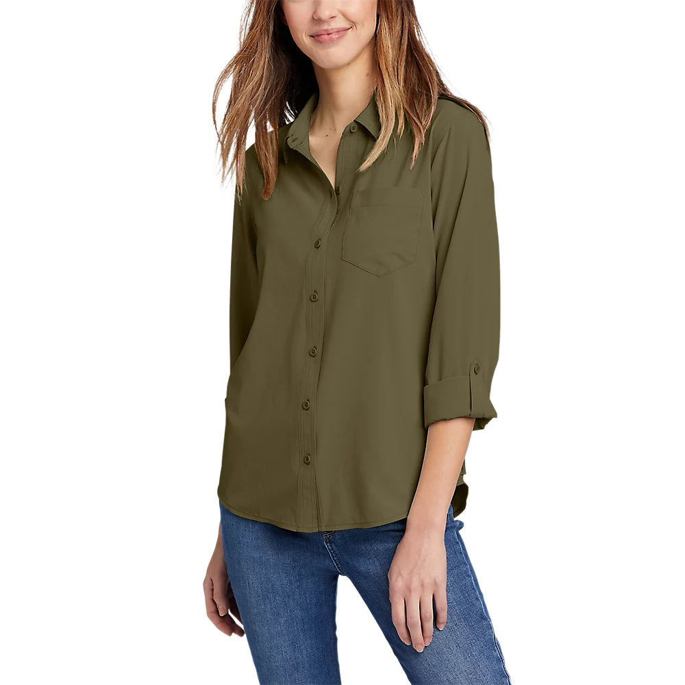 Women's Escapelite Shirt Mesh Blend Leather Blend Suede Blend