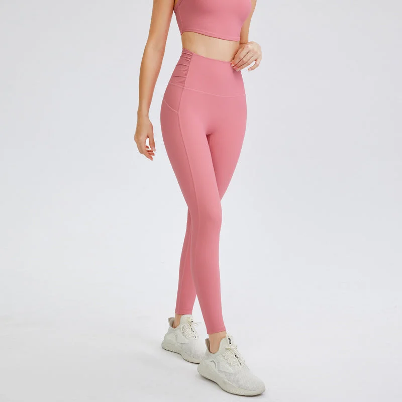 Seamless High Waisted Yoga Leggings Trendy High-Waist Tummy Control Leggings