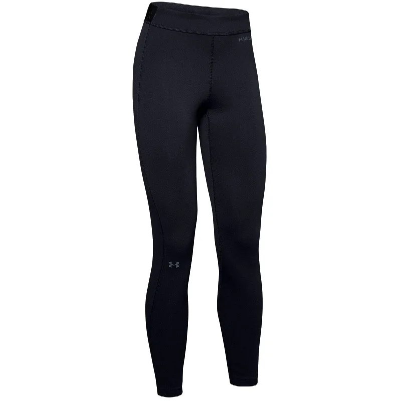 Under Armour Coldgear Base 2.0 Leggings - Womens - Black/Pitch Grey Trendy Black Mesh Leggings