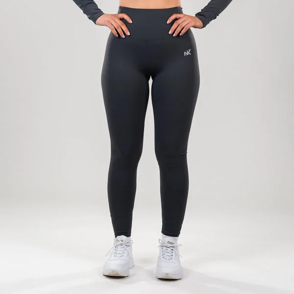 Lucia Fusion - Dark Grey Leggings Stylish Printed Stretch Leggings