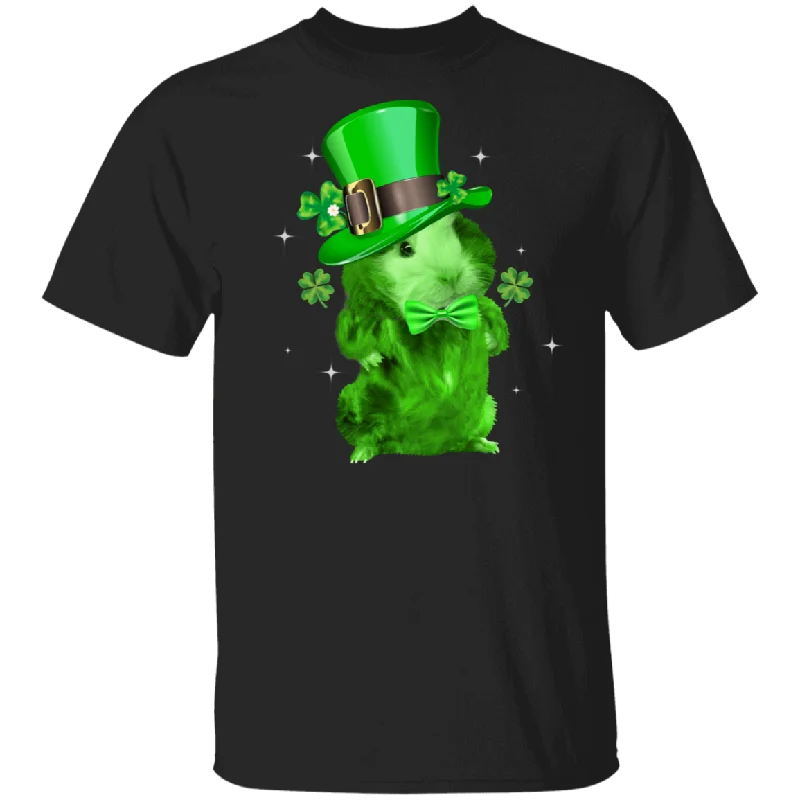 Green Leprechaun Guinea Pig St Patrick's Day Irish Guinea Pig Animal Lover Mom Dad Grandma Grandpa Daughter St Patty's Day Gifts T-Shirt Terry Blend Velvet Blend Canvas Blend