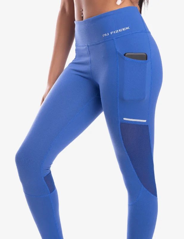 NU MODISH LEGGINGS BLUE Stylish Yoga Leggings