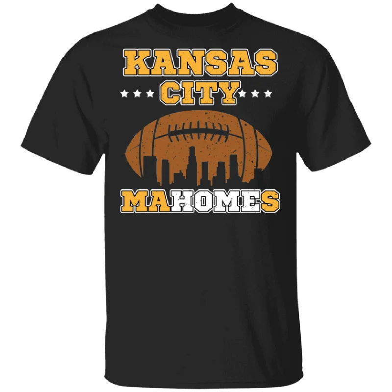 Kansas City Mahomes Cityscape American Football Lover Gifts T-Shirt Beaded Sequined Faux Fur