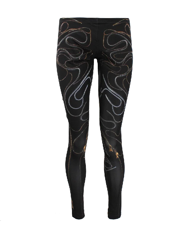 Printed Legging Trendy Foil Finish Leggings