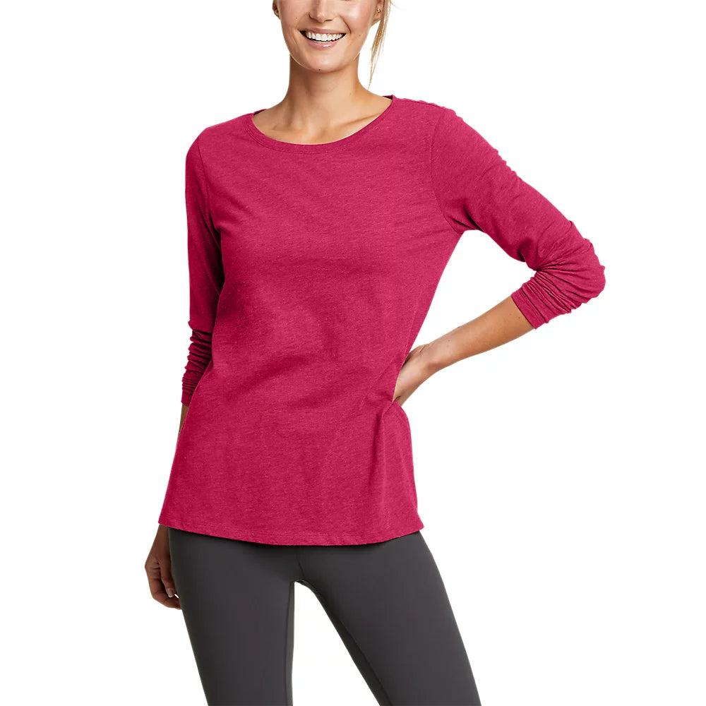 Women's Tryout Long-Sleeve T-Shirt Polka Dot Checkered Tartan