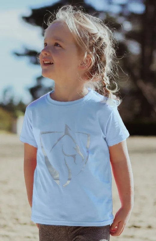 BARE Babes T-Shirt - Sweetie Blue Front Pockets Side Pockets Patch Pockets