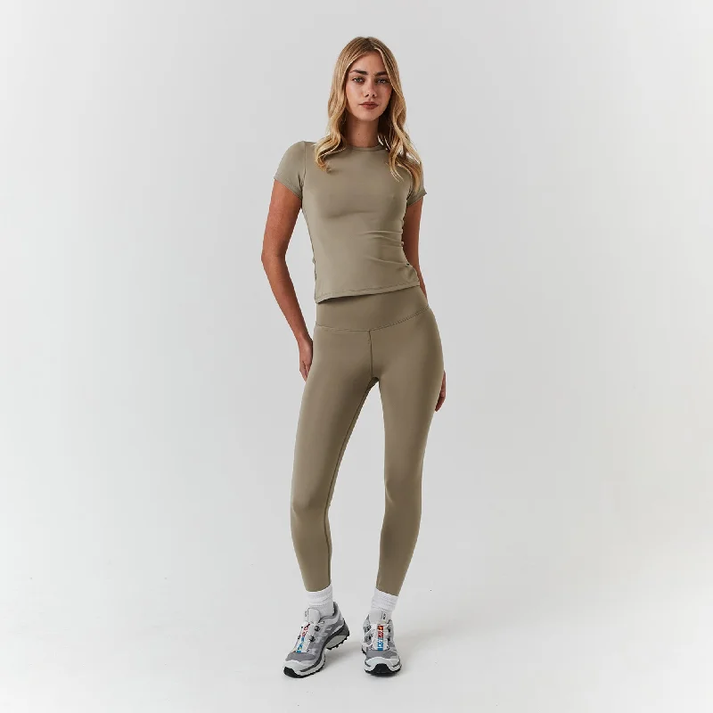 Second Skin Top & Legging Set | Olive Trendy Fitness Leggings