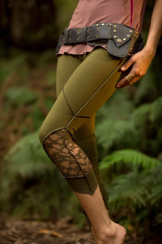Desert Dweller Leggings - Green Comfortable Yoga Tights Leggings