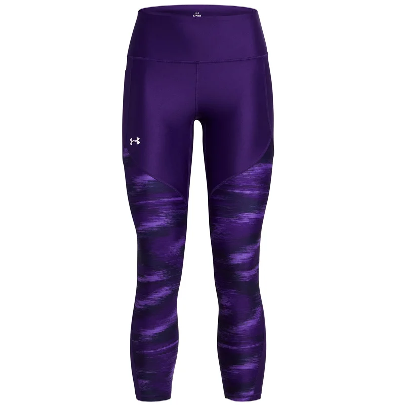 Under Armour Tech Print Panel Ankle Leggings - Womens - Purple/Lavish/White Chic Smooth Fit Leggings