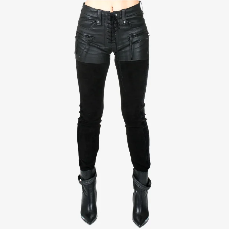 Womens Lace Up Short Leggings Comfortable Bootcut Workout Leggings