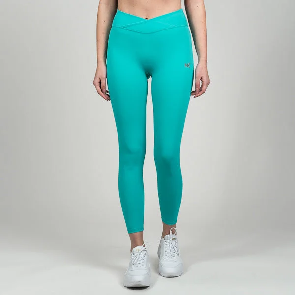 Bubble Berry VBelt - Turquoise Green Leggings Stylish Stretch-Waist Leggings