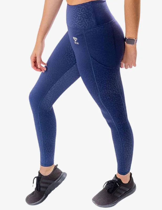 Aria Embossed Leggings Comfortable Bootcut Workout Leggings