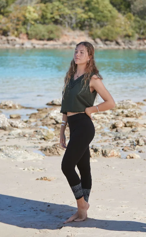 Primitive Tribal Leggings Trendy High-Waist Tummy Control Leggings