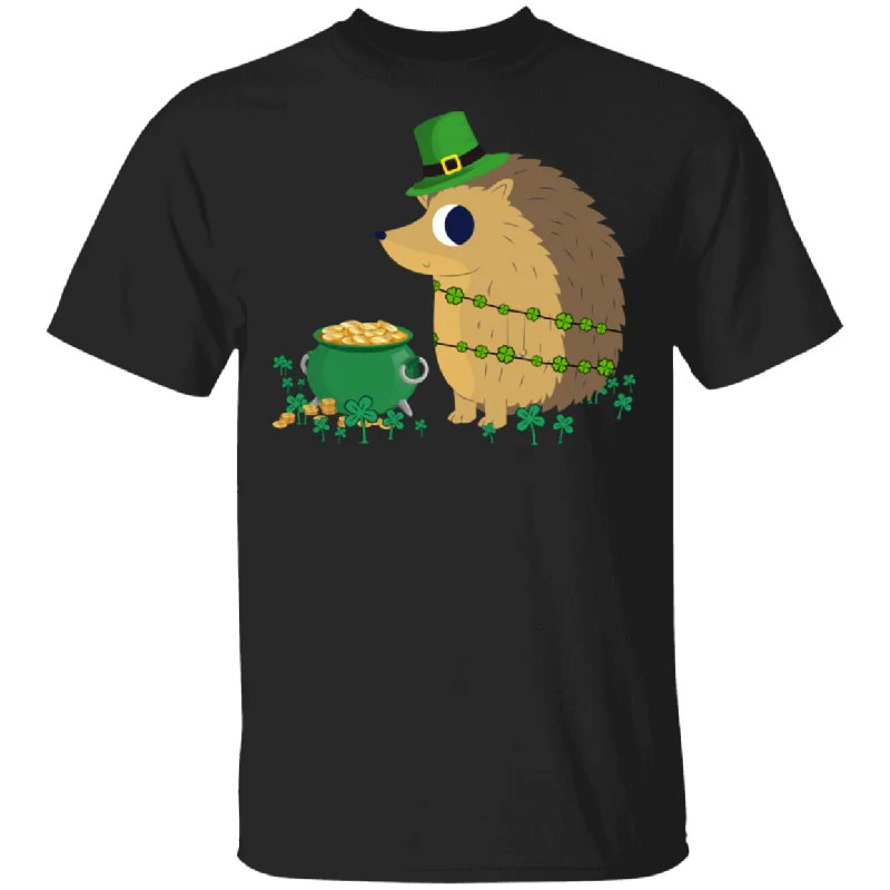 Leprechaun Hedgehog Funny Shamrock Hedgehog Lover Irish St Patrick's Day Gifts T-Shirt Elegant Classic Vintage