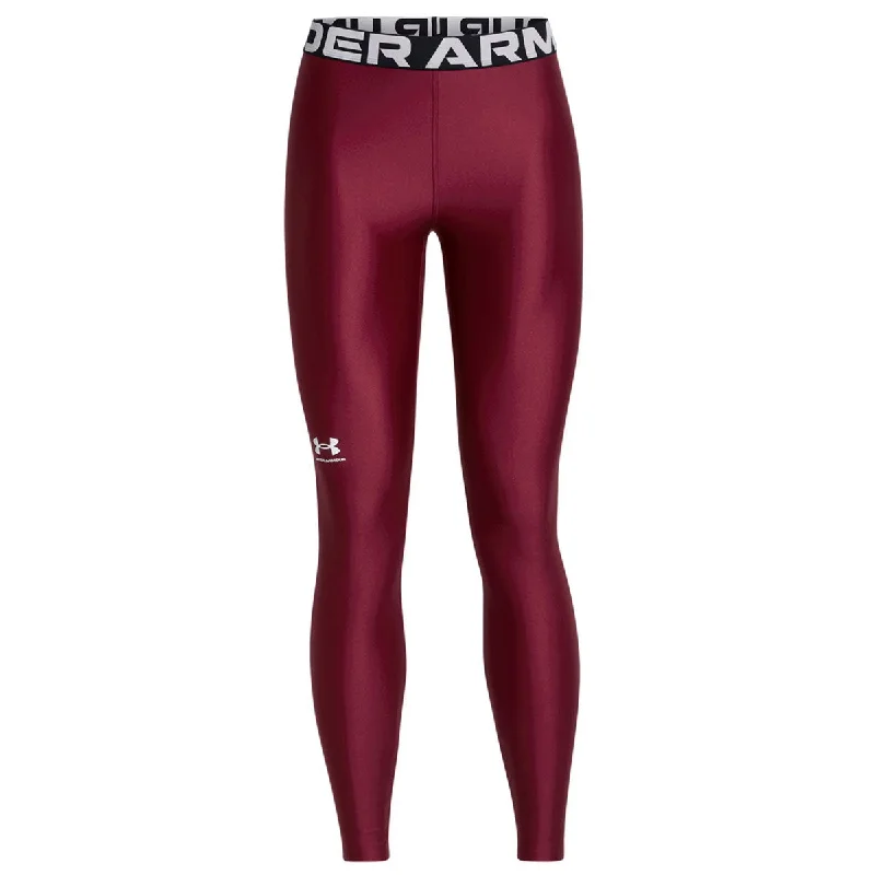 Under Armour Heatgear Authentics Leggings - Womens - Cardinal/White Comfortable Classic Yoga Leggings