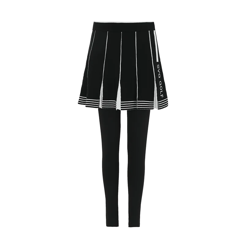 SVG Warm Fleece Golf Skort Leggings Athletic Stylish Compression Fit Leggings