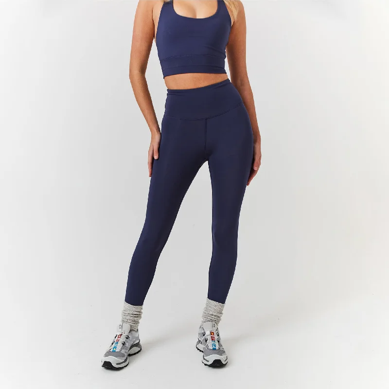 Second Skin Legging | Midnight Blue Comfortable Classic Yoga Leggings