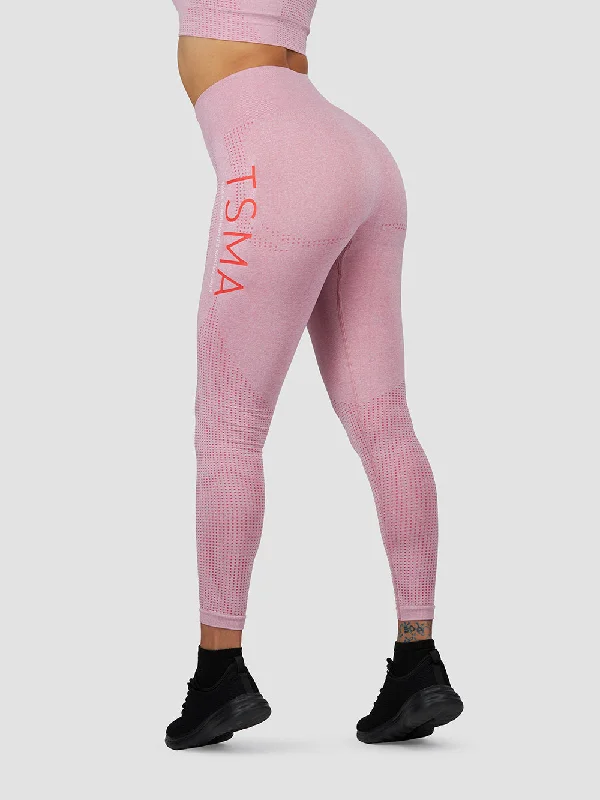 Seamless Leggings Pink Cozy Fashion Leggings