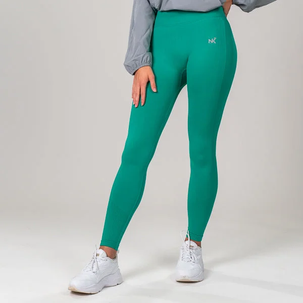 Contessa Pro Scrunch - Light Green Leggings Elegant Velvet Leggings