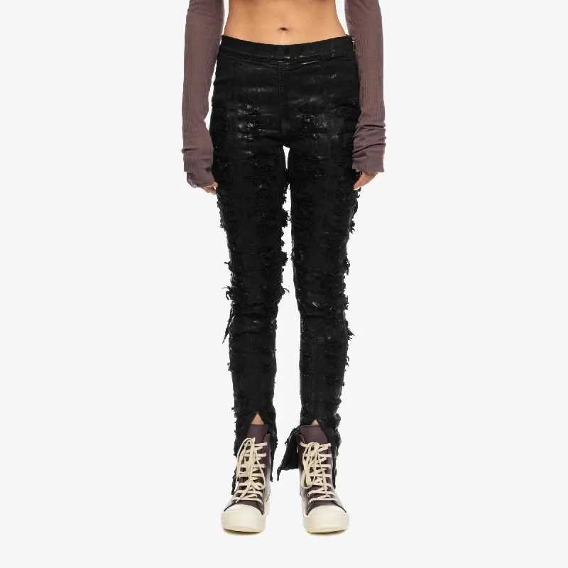 Womens Luxor Front Slit Leggings Trendy Ombre Effect Leggings