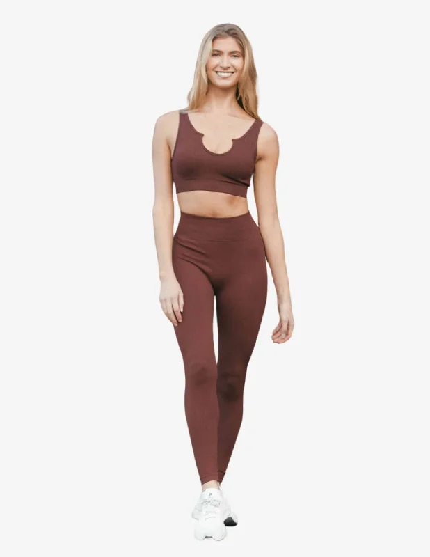 Chocolate AW Seamless Leggings Comfortable Sports Performance Tights