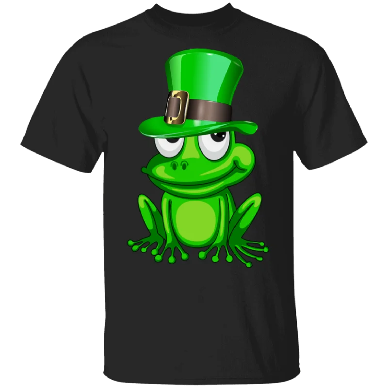 Green Leprechaun Frog St Patrick's Day Irish Frog Animal Lover Mom Dad Grandma Grandpa Daughter St Patty's Day Gifts T-Shirt Lace Blend Ribbed Blend Corduroy Blend