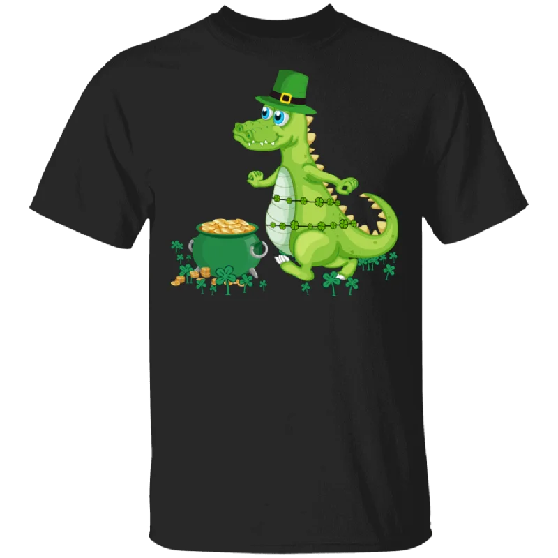 Leprechaun Alligator Funny Shamrock Alligator Lover Irish St Patrick's Day Gifts T-Shirt Layered Multi-layer Single Layer