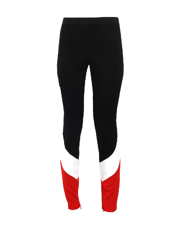 Legging With Red Stripe Stylish Camo Print Leggings