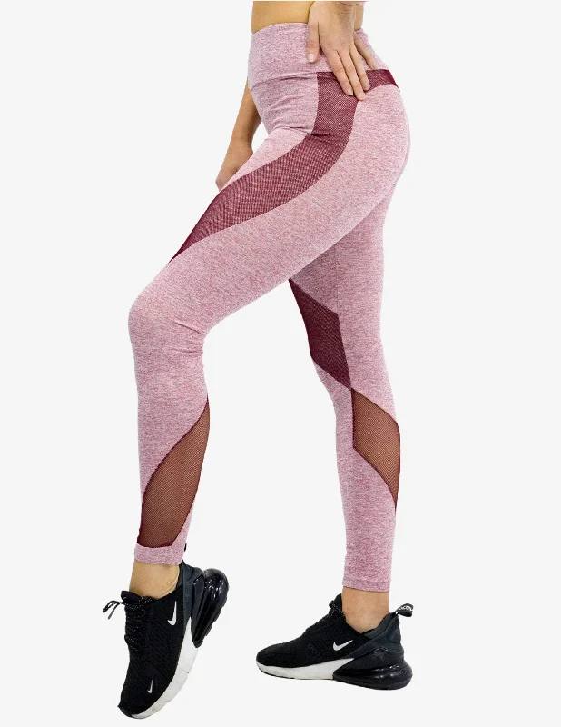 Agile Leggings Pink Fashionable Tummy Control Leggings