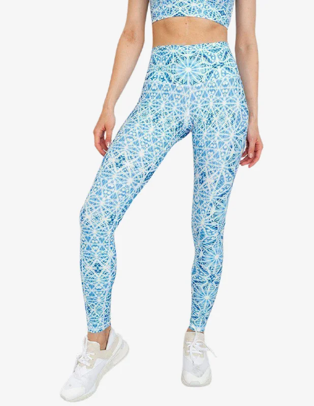 Aqua Aura Legging Cozy Mid-Rise Workout Leggings