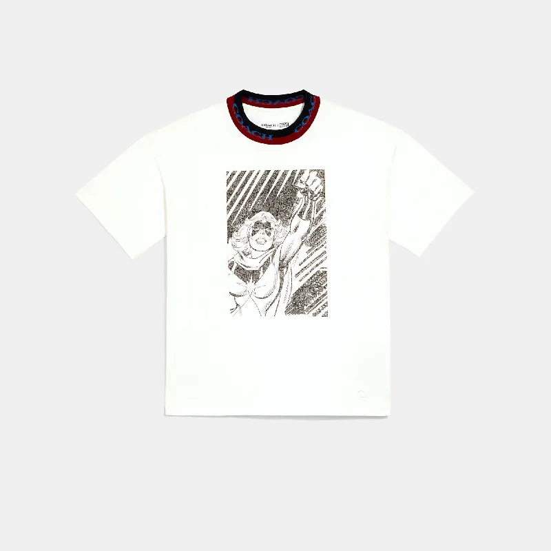COACH Coach │ Marvel Rib Neck T-Shirt Machine Wash Dry Clean Hand Wash