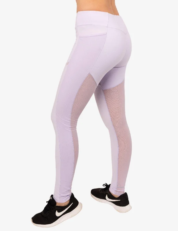 Simply Mesh Leggings Pastel Lilac Trendy Ombre Effect Leggings