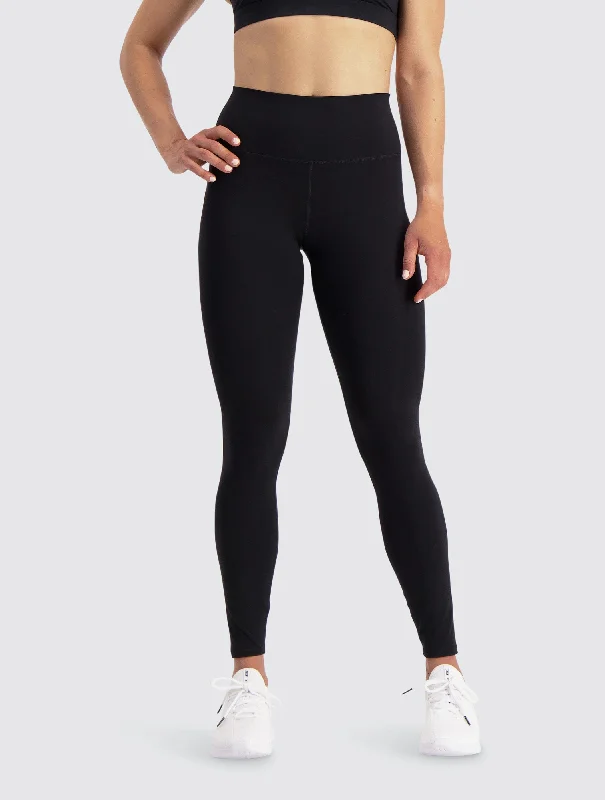 W's High-waist Training Leggings - Bluesign -certified production Trendy Black Mesh Leggings