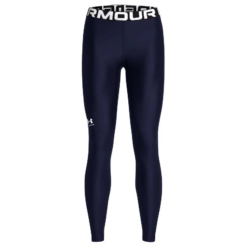 Under Armour Heatgear Authentics Leggings - Womens - Midnight Navy/White Trendy Fitness Leggings