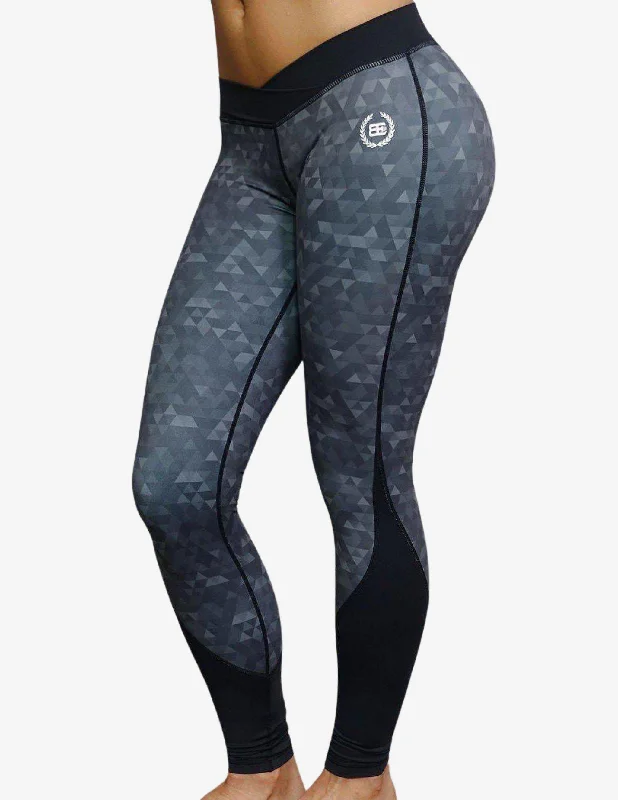 ATHENA Geometric leggings – Black/Grey Trendy Polka Dot Leggings