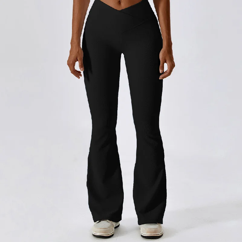 Vinci V Flare Leggings Trendy High-Compression Leggings