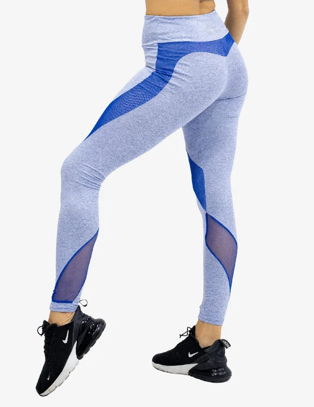 Agile Leggings Blue Elegant Velvet Leggings