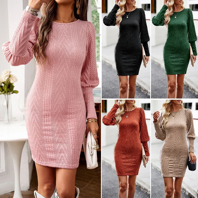 Slim-fit wrapped Hip Knit Skirt corduroy skirt durable