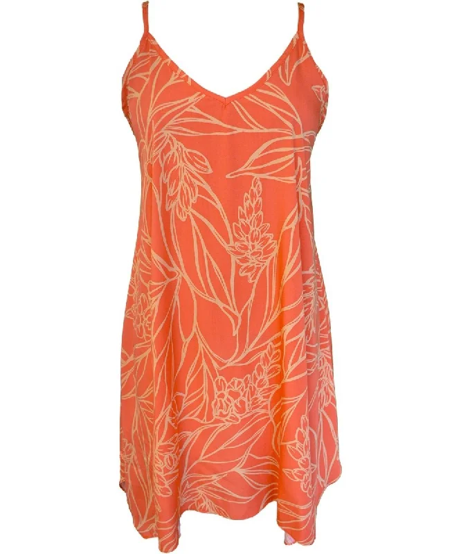 Short Hawaiian Dress with Scarf Hem Kalena Tunics Luxurious premium