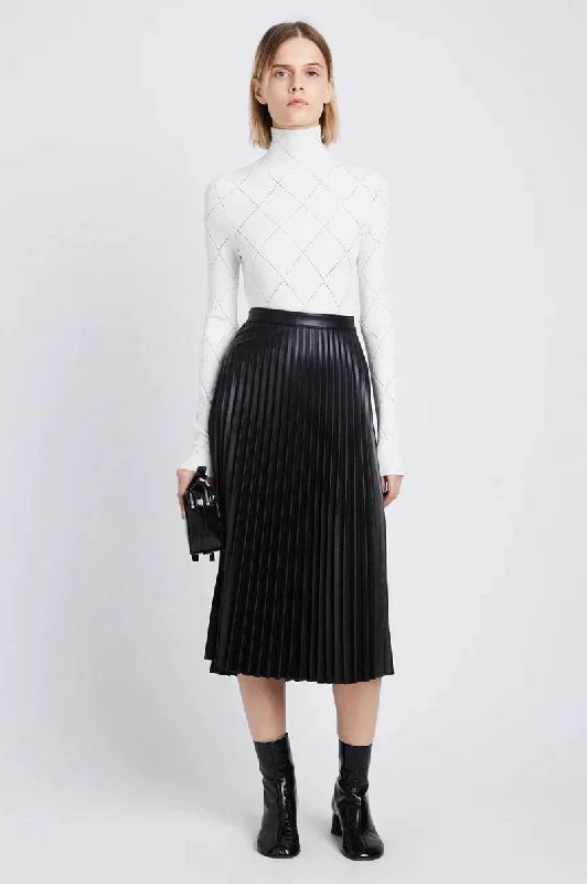 Daphne Skirt Faux Leather - Black mini skirt trendy