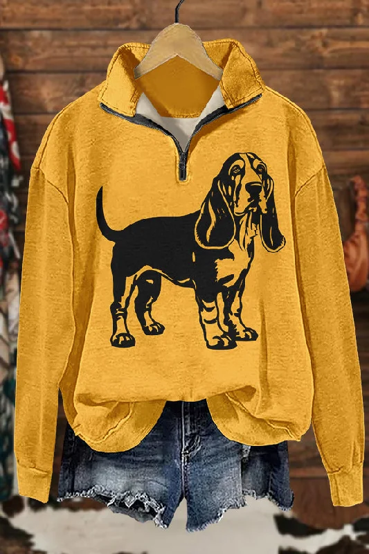 Cute Gameday Tennessee Volunteers Print Sweatshirt Hoodie with Front Slit Layering Stylish