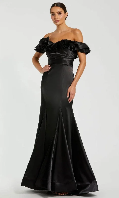Mac Duggal 49834 - Mermaid Skirt Satin Prom Dress Tunics Satin smooth