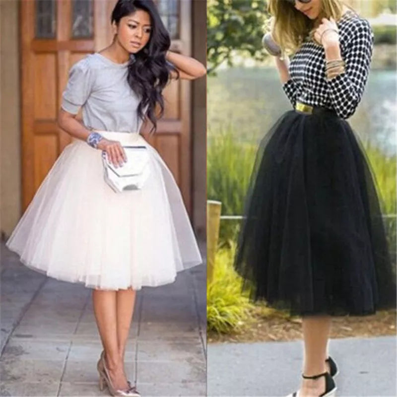Multi-Layers Tulle Skirt modal blend skirt