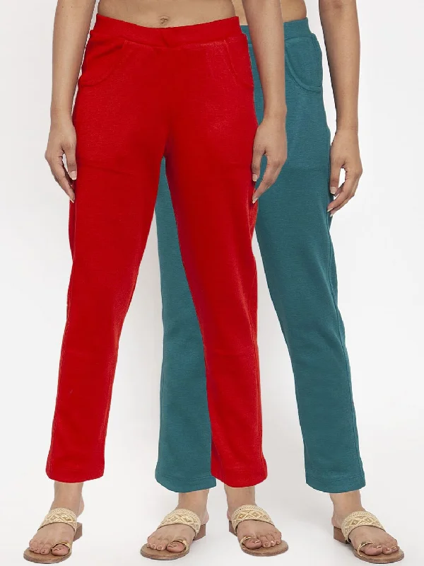TAG 7 WOMEN WOOLEN KURTI PANT COMBO OF 2 Fashionable Work Pants